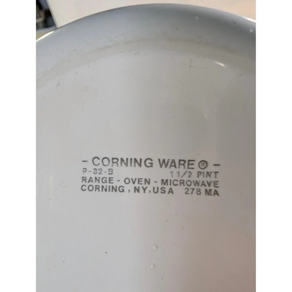 Vintage Corning Ware Blue Orng Cornflower Saucepan S P-81-B P-82-B & P-1 3/4-B